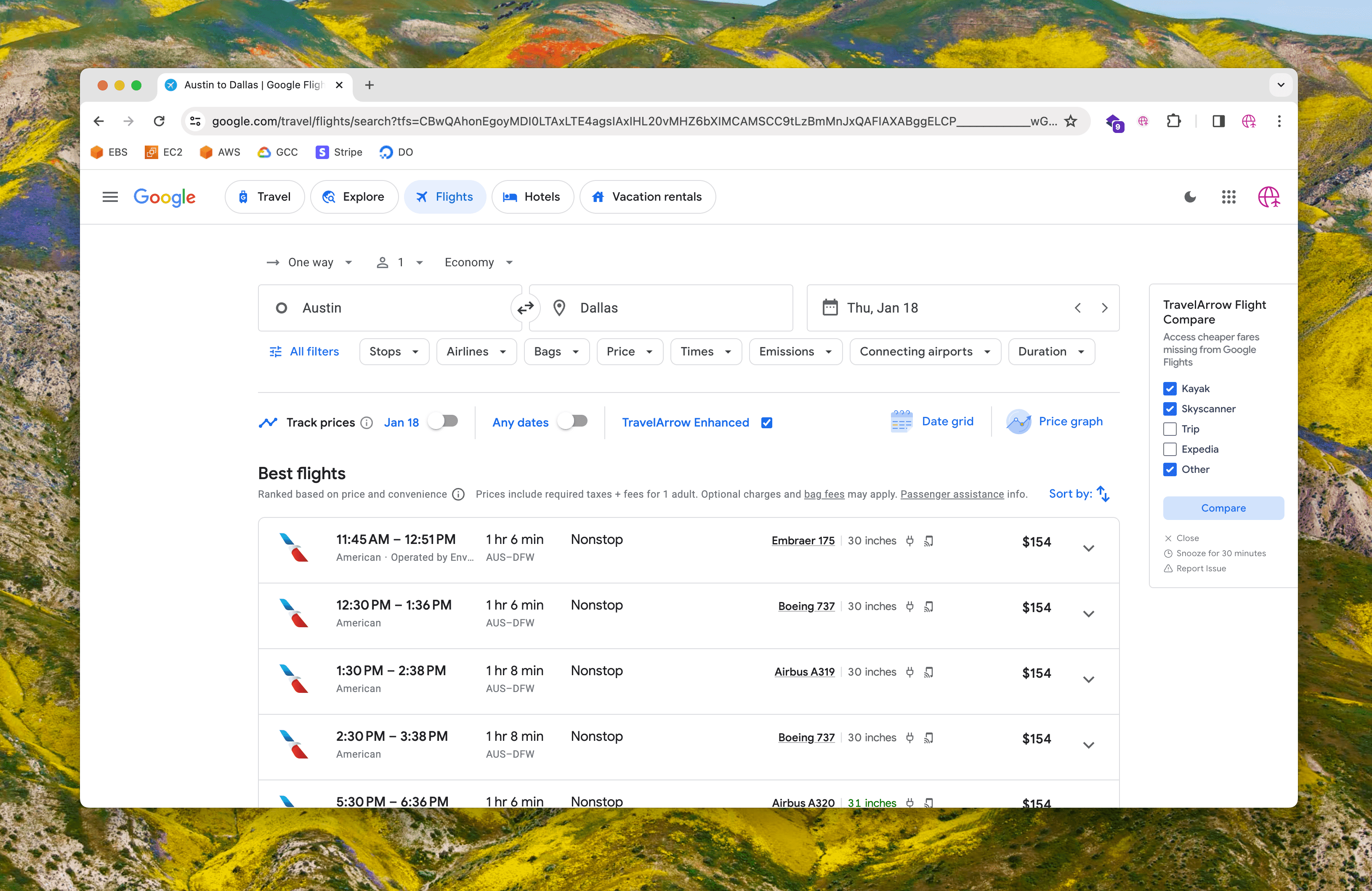 Convert Google Flights